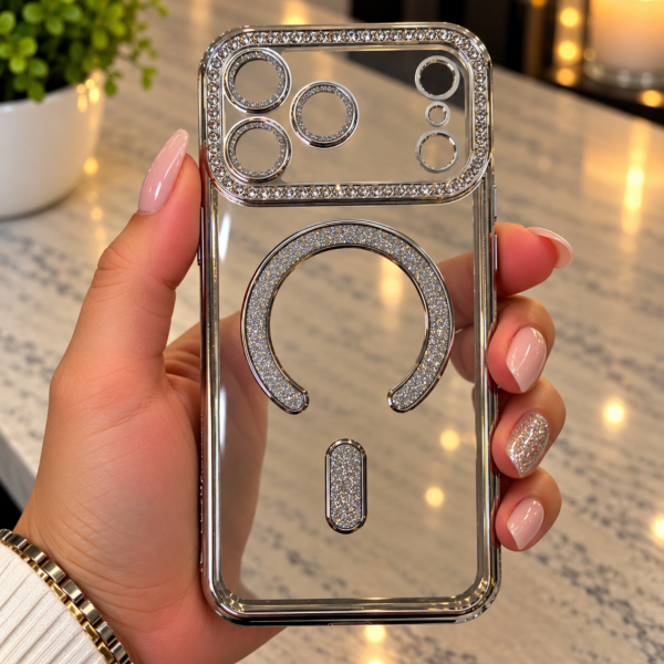 Funda Brillo y Strass con MagSafe para iPhone 17 Pro Max