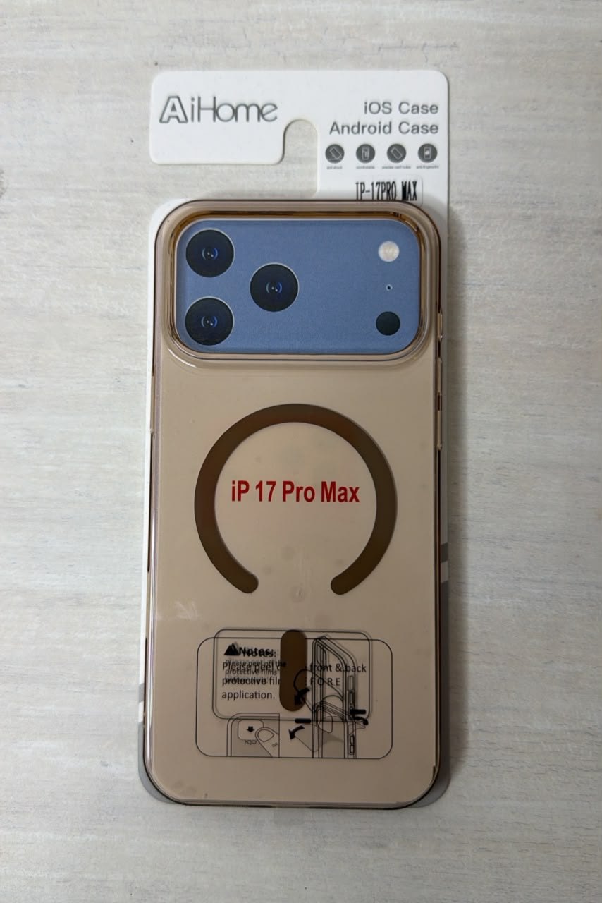 Funda Acrilica con MagSafe Marron para iPhone 17 Pro Max