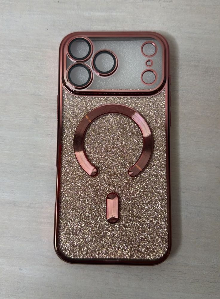 Funda con lámina de brillo con MagSafe Bronce para iPhone 17 Pro Max