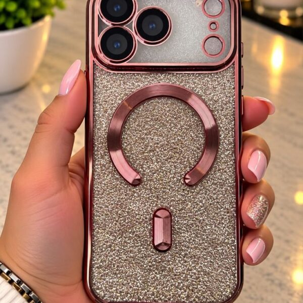 Funda con lámina de brillo con MagSafe Bronce para iPhone 17 Pro Max